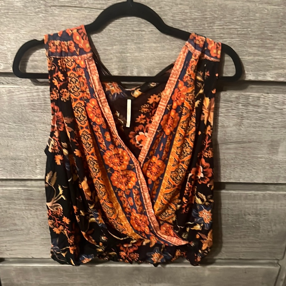 Free people sheer blouse. Sz sm.
